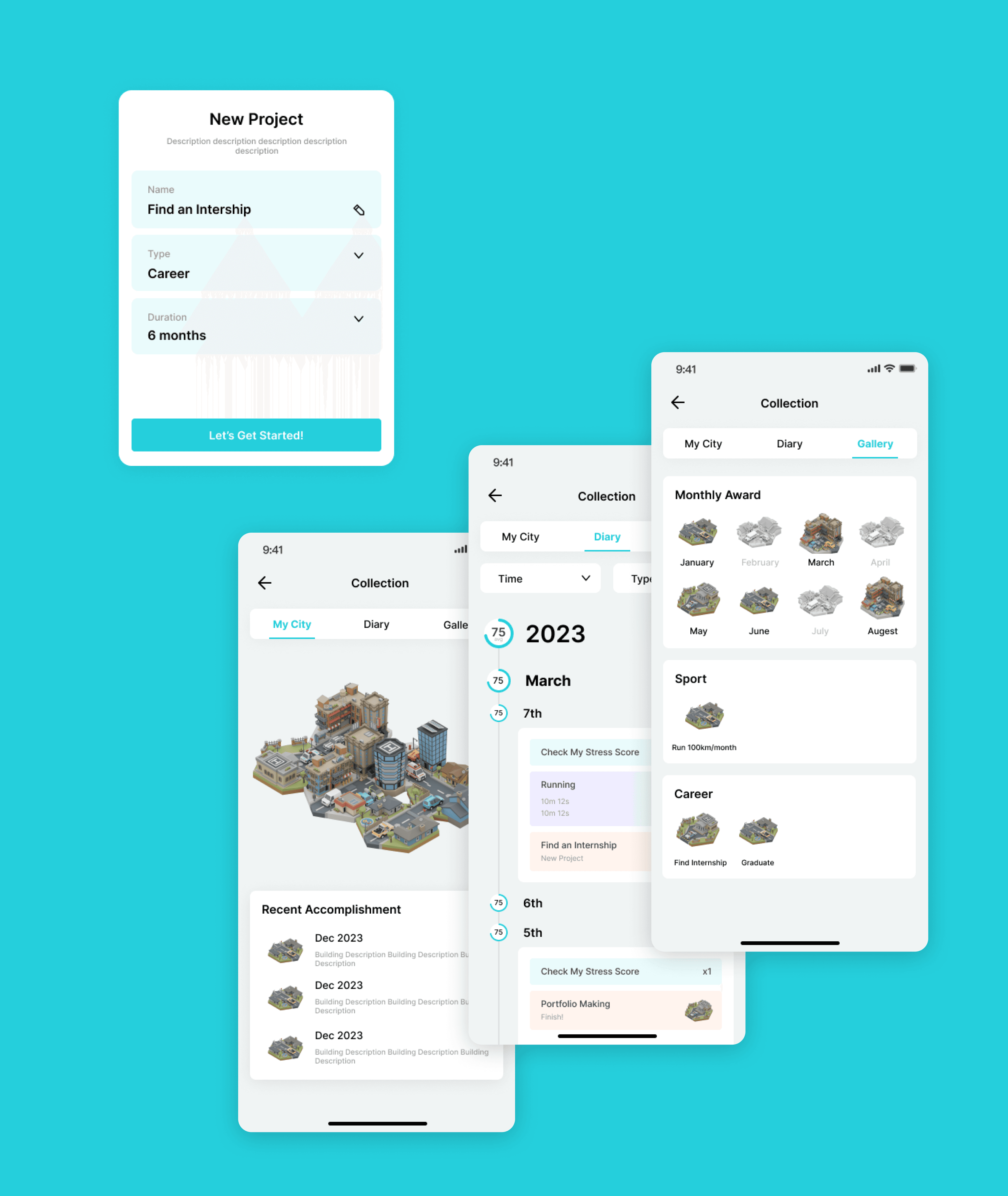 Start building screens