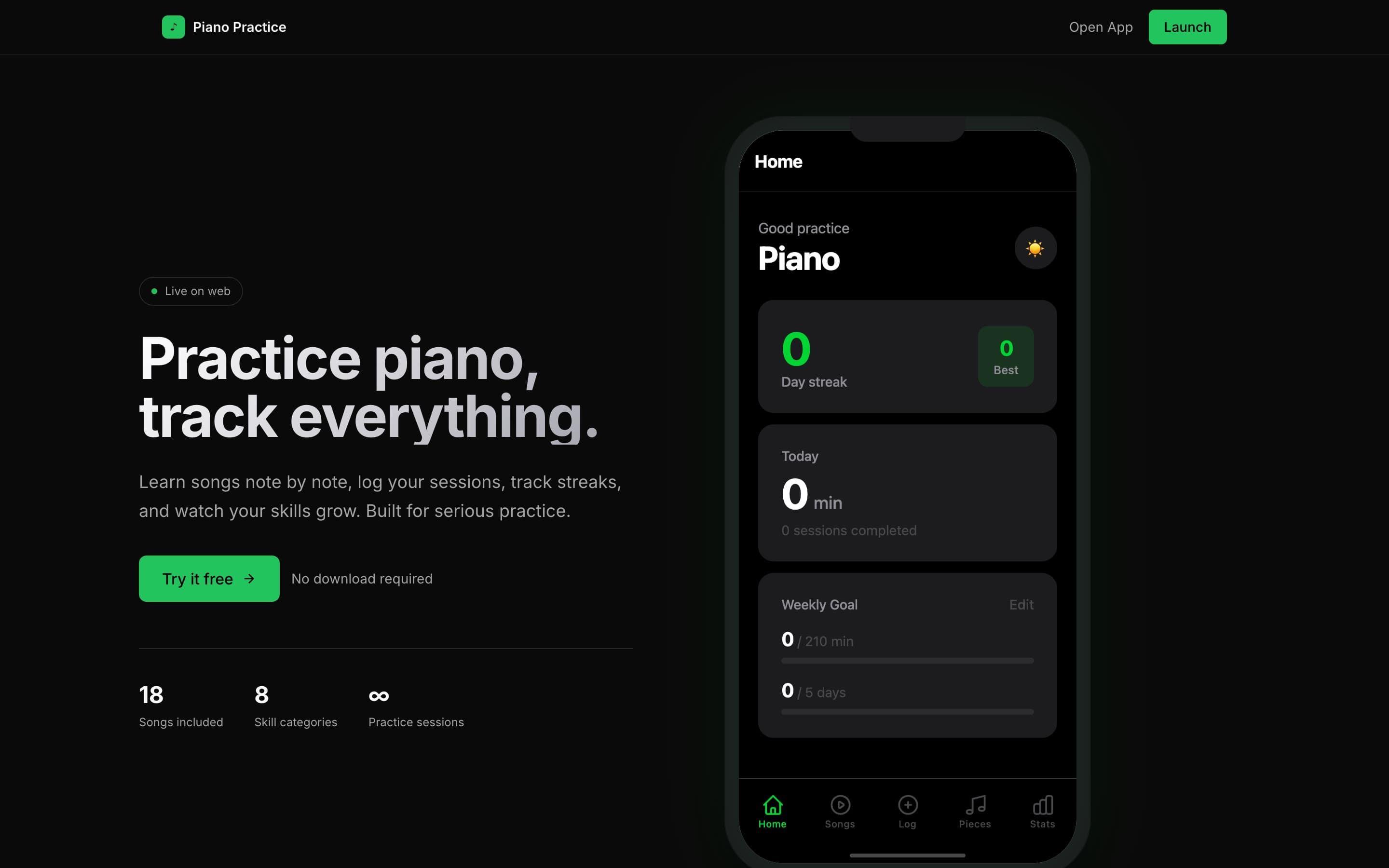 Piano Practice screenshot