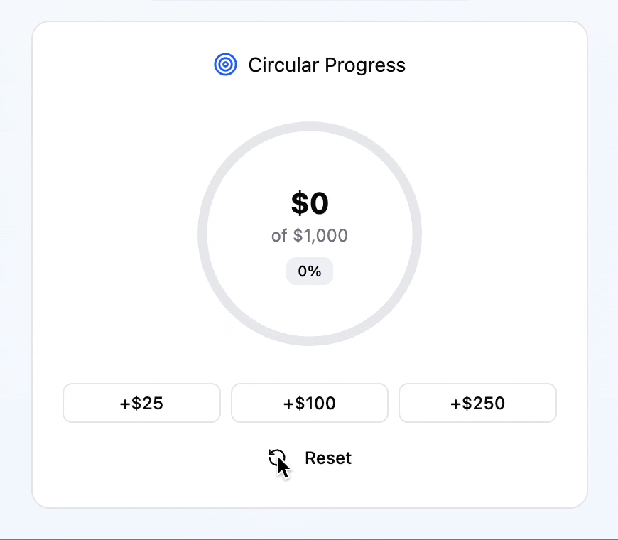 Circular progress prototype